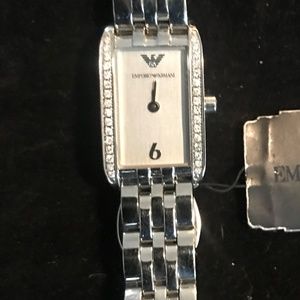 diamond armani watch